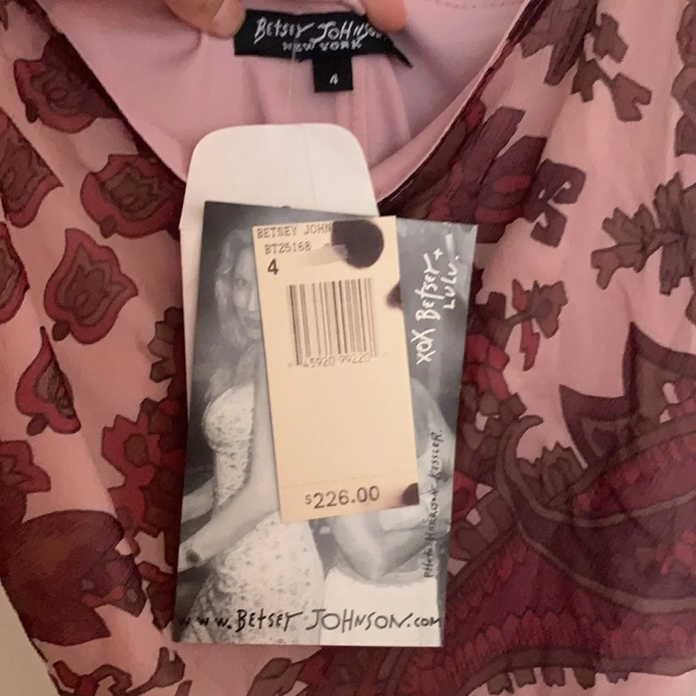 SOLD 💞 VINTAGE BETSEY JOHNSON SILK SLIP DRESS CRYSTALS NOISEMAKER SEQUIN RARE S - Picture 2 of 5